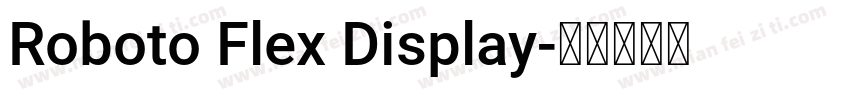 Roboto Flex Display字体转换